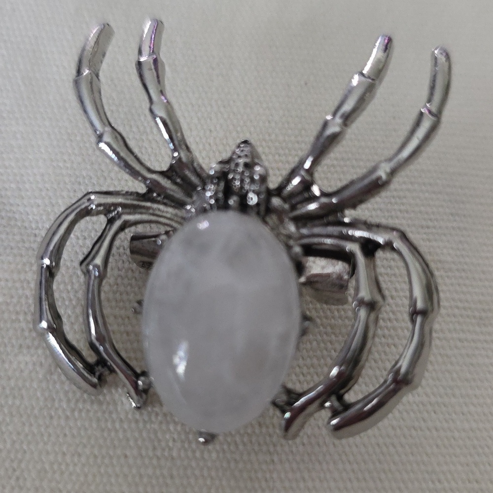 Genuine QUATRTZ Spider Necklace Brooch combo Can be either Brooch Necklace